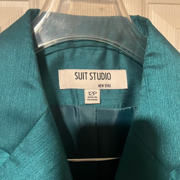 Suit Studio Turquoise Women's Blazer - Picture 3 of 10